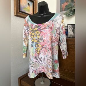 Colorful Abstract Women's Blouse